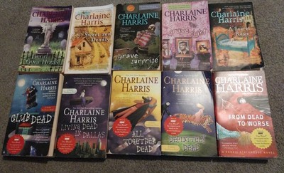 Charlaine Harris Paperbacks Lot Of 10 Different Titles Sookie. Horror Fun Books 