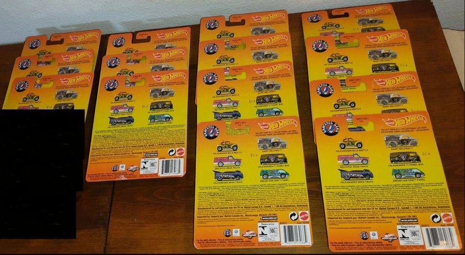 Hot Wheels Grateful Dead Dream Van XGW Panel (6) + Volkswagen Baja Beetle (8) - Image 3 of 4