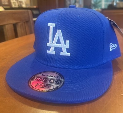 Los Angeles Dodgers Blue SnapBack Baseball Cap Hat Gorra White LA Blue Bill New