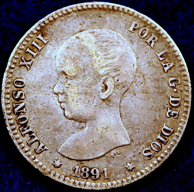 Peseta 1891 Year Spanish Coins for sale | eBay