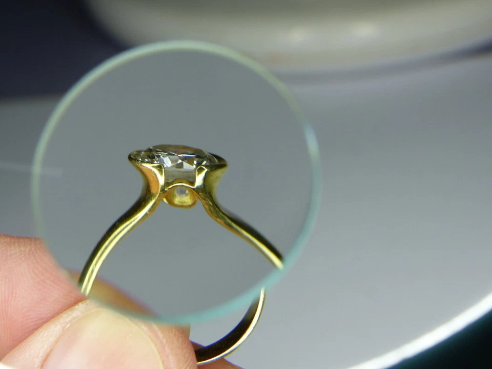 Solitär Diamantring 1,407ct, Kapstadt ,18ct Gold Handmade mit Zertifikat - Bild 2 von 4