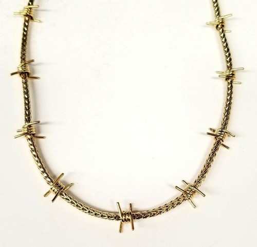 DALMATA The Gold Barbed Wire Chain 