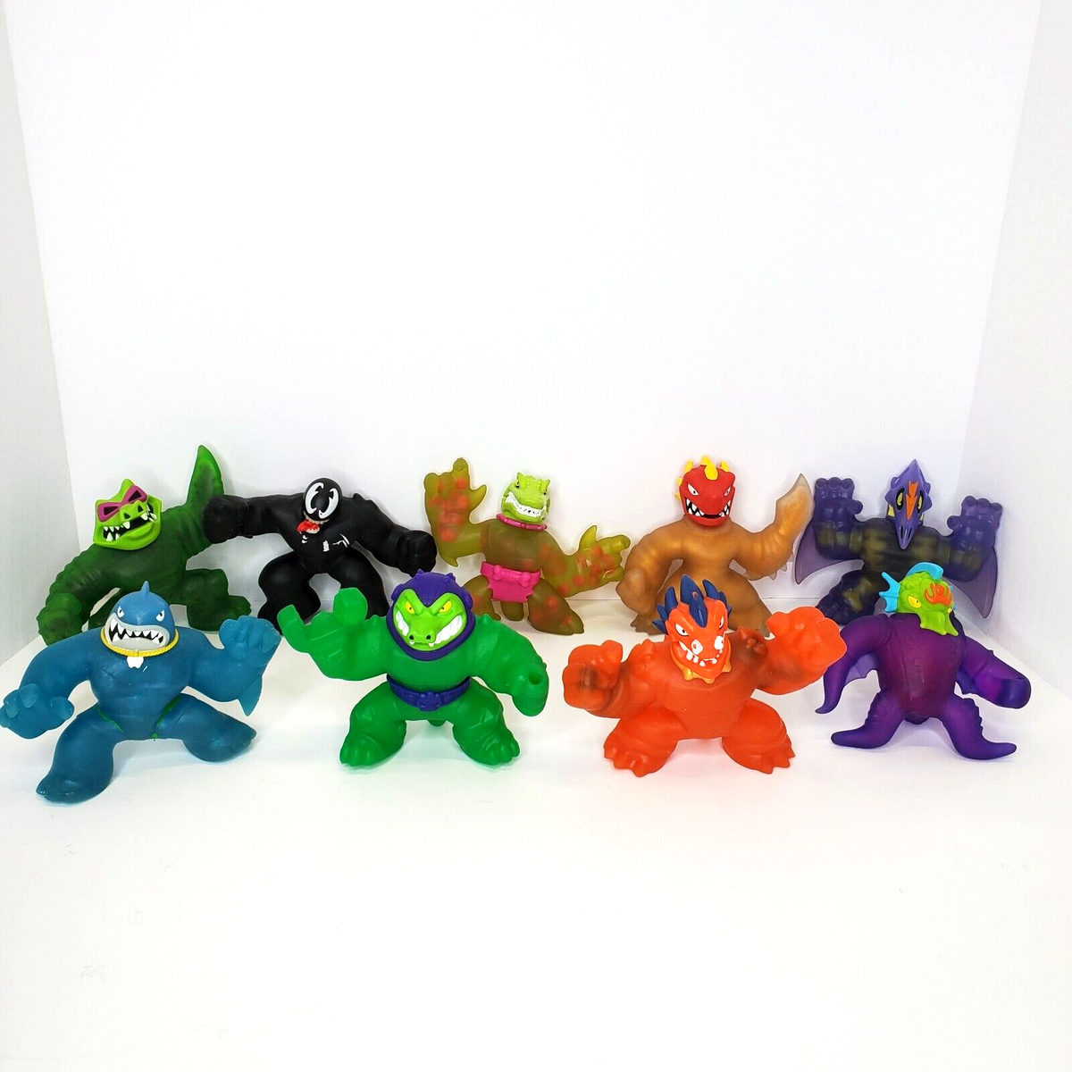 Heroes Of Goo Jit Zu Toy - Lot of 9 Squishy Stretchy Sticky