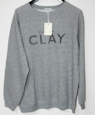 Gant Men Clay Crew Sweat Pullover Grey Melange Size 2XL New 99 