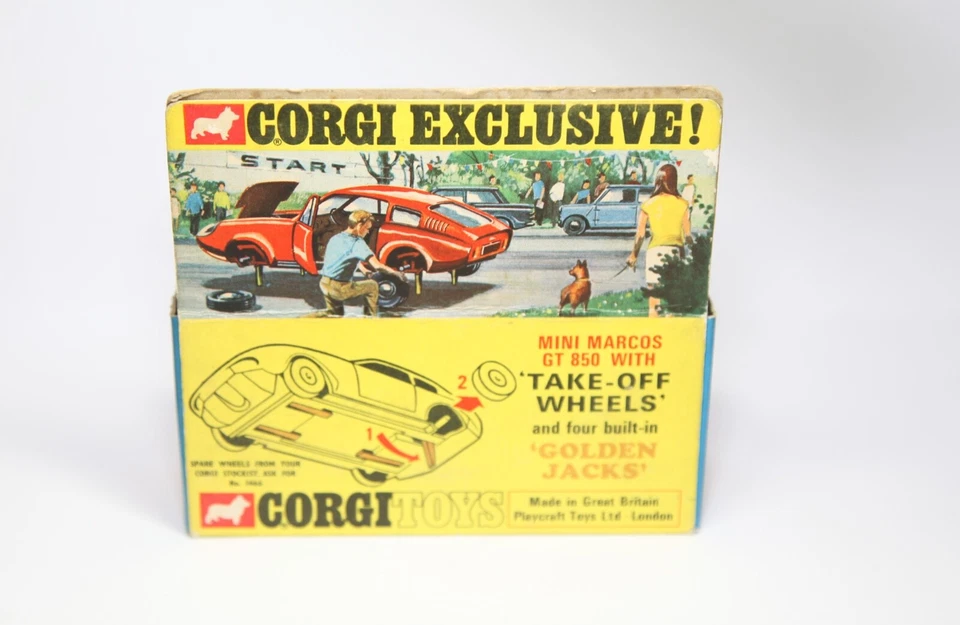 Corgi 341 Mini Marcos GT850 En Caja Original - Excelente Lote Original Vintage 2 Foto 4 de 4