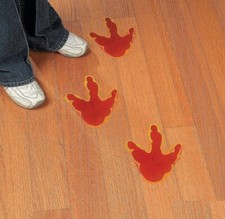 12 piece Dinosaur footprint stickers