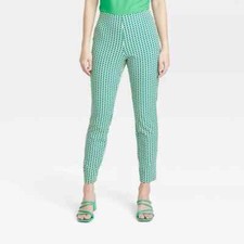 A New Day Women's High-Rise Slim Fit Ankle Pants Green Size 17