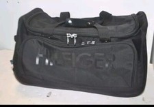 Tommy Hilfiger Black 23" Carry-on Duffel Roller Luggage Travel Weekender Bag
