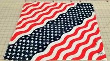 Flag Curvy Stripes Bandana Biker Scarf Handkerchief RN 20767 50%