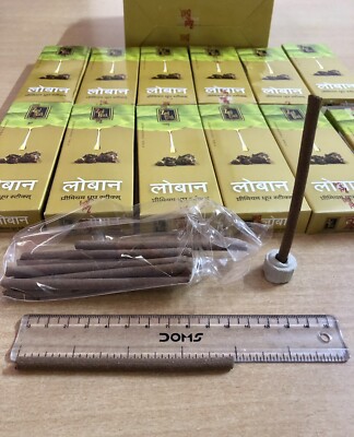 12 Stück X 10 Indian Zed Black LOBHAN LOBAN DHOOP RÄUCHERSTÄBCHEN 120 Stäbchen