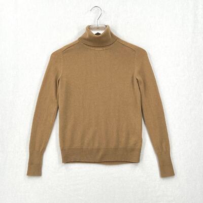 EVERLANE Cashmere Turtleneck Sweater Womens XXS Camel Tan Long