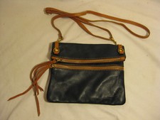 pre-owned Genuine Leather Borse In Pelle made in Italy purse stitched bag
