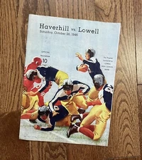 Vintage 1946 Massachusetts High School Football Program- Lowell / Haverhill