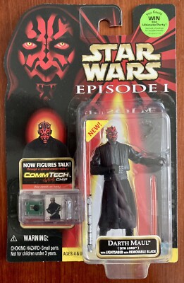 STAR WARS EP 1 DARTH MAUL (SITH LORD)with LIGHTSABER  with REMOVABLE BLADE