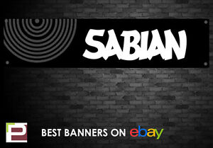 Sabian Symbol Banner For Rehearsal Room Studio Garage Shop Ebay