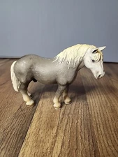 Schleich PERCHERON STALLION Dapple Grey 13623 Horse Figure 2006 Retired