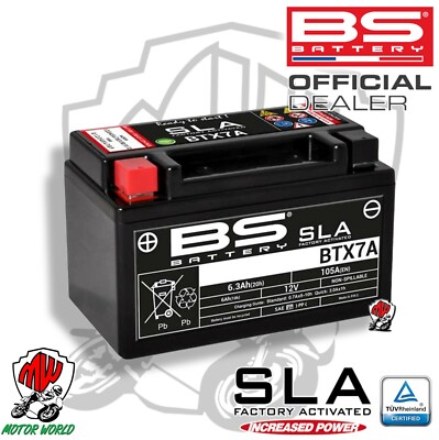 BATTERIE BS BATTERY SLA BTX7A SYM MIO 100 2005 2006