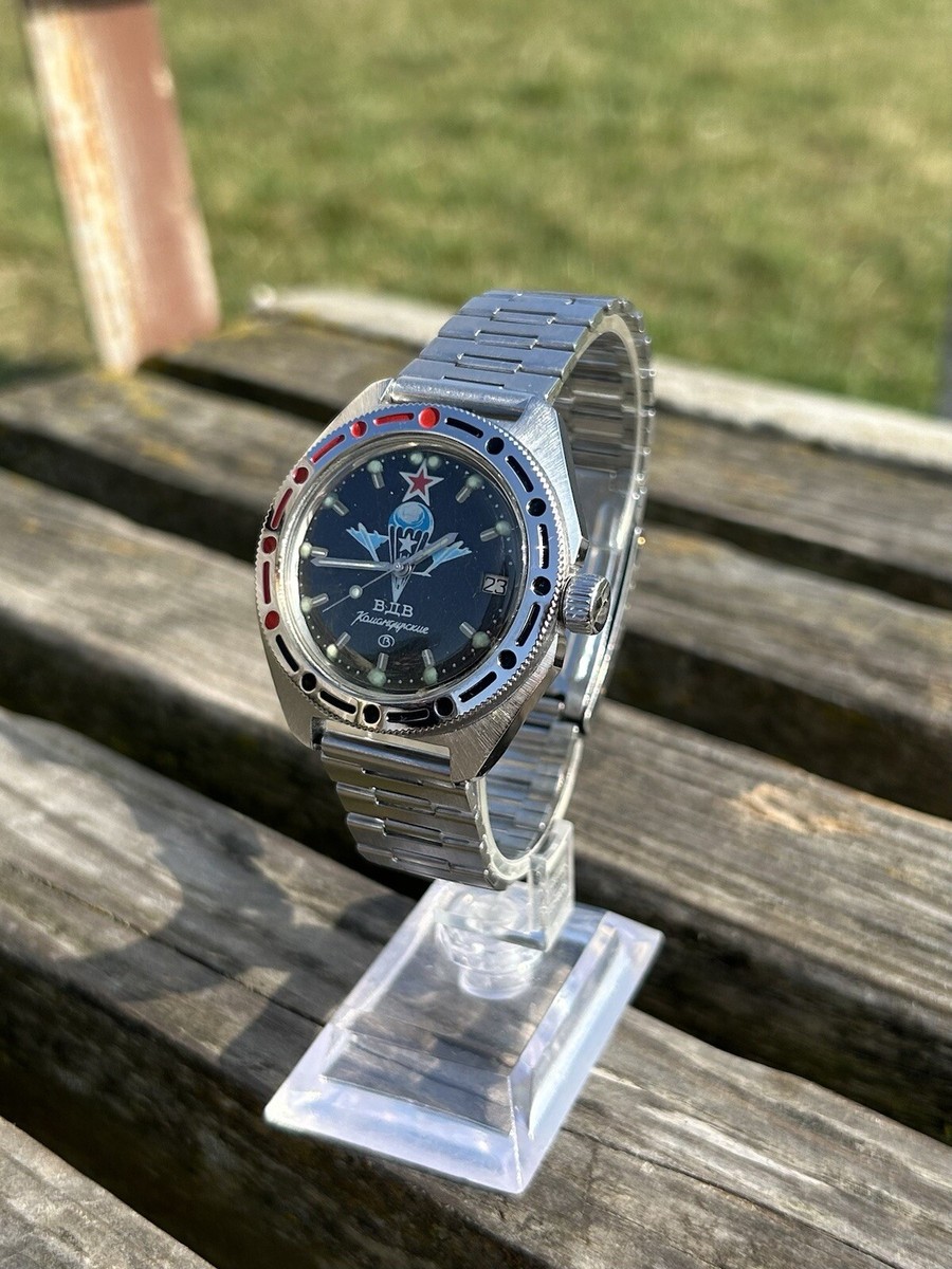 Vintage Watch USSR Vostok Amphibia Komandirskie Air Forces VDV