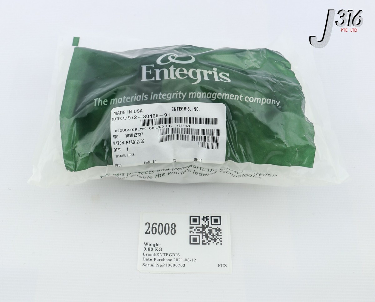 L26008 (LOT OF 10) ENTEGRIS TEFLON REGULATOR,AMAT 3800-01246, (NEW)  972-80406-91 | eBay
