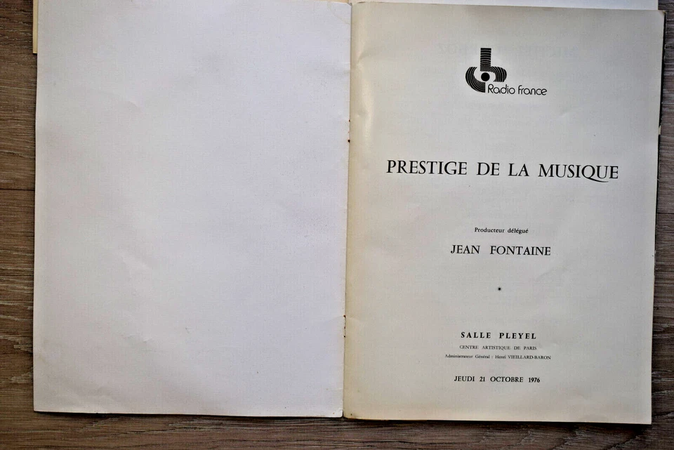 JEAN COCTEAU Dessin 3 Programmes Salle Pleyel PRESTIGE DE LA MUSIQUE - Photo 2/4