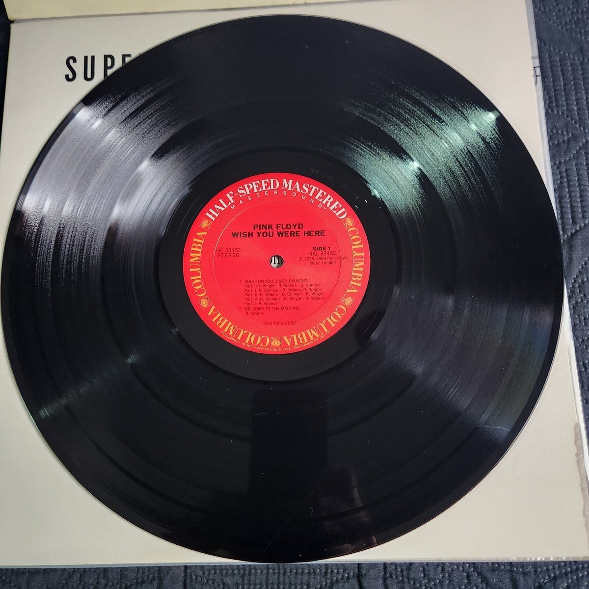 Pink Floyd - Half Speed - Master Wish You Were Here (VG) Vinyl LP 
