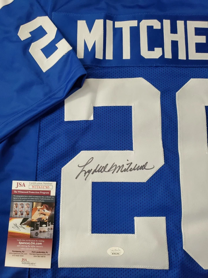 BALTIMORE COLTS LYDELL MITCHELL AUTOGRAPHED SIGNED JERSEY JSA COA - Image 2 of 3