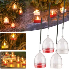 Solar Powered LED Tea Candle Light Flickering Lights Outdoor Landscape Light US
