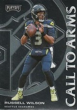 Russell Wilson 2020 Playoff Football - Call to Arms #CA-5 - Seattle Seahawks