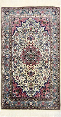 Royal China Isfahan Design Handgeknüpfter Teppich Orientteppich 158 x 92 cm