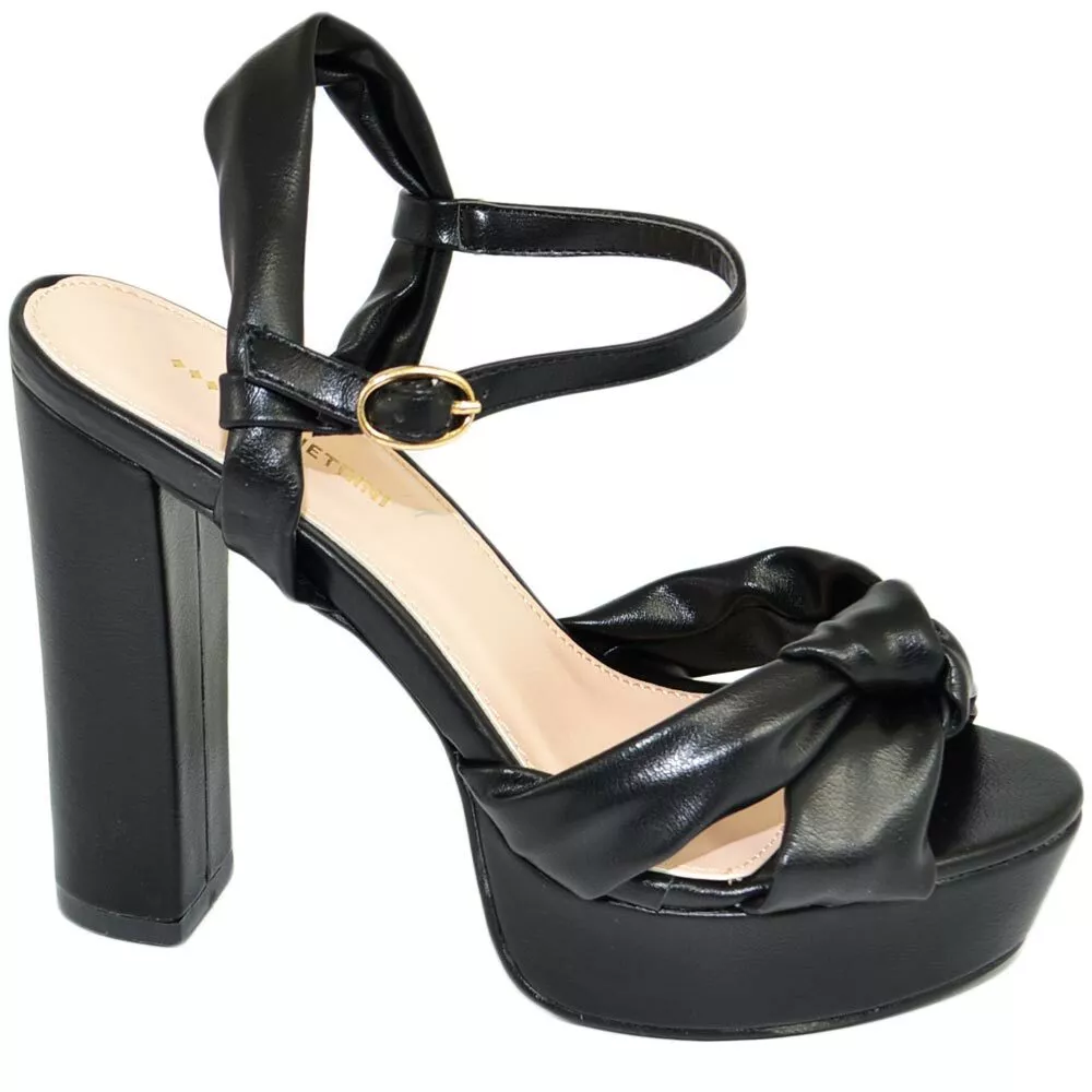 Scarpe con il tacco largo clearance nere