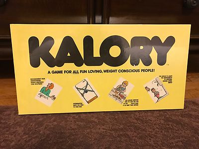 Kalory Vintage Gameboard Medical Education Odd Theme Loose Weight Monopoly Style