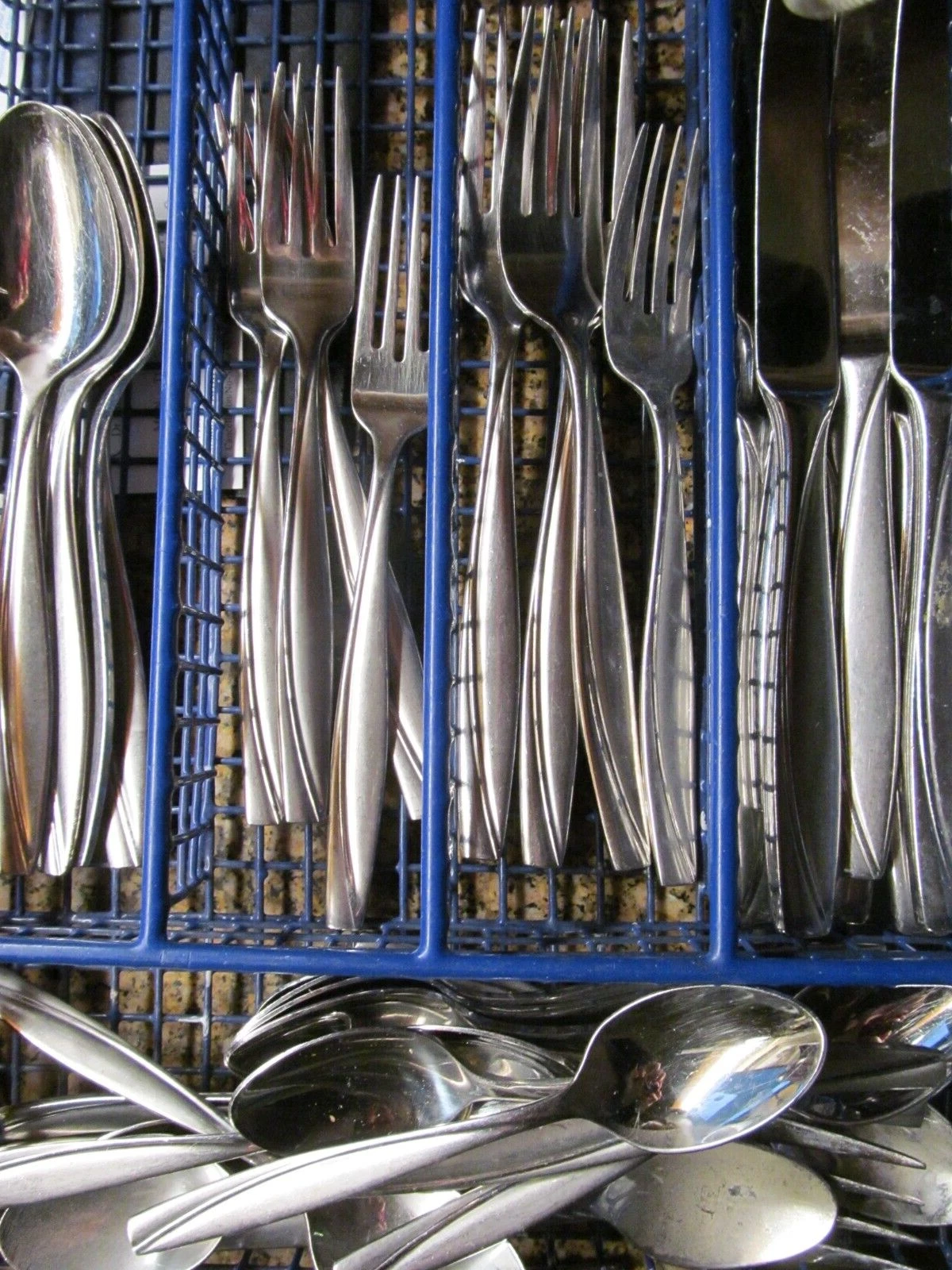 *Oneida 40 Pc CAMLYNN CLEO 18/10 Stainless Flatware Matte Frost Handle