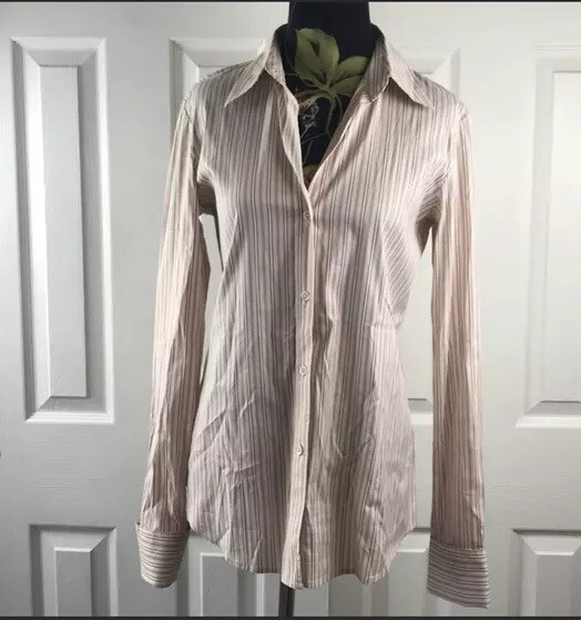 Theory  button down size Medium Stripes Color Sof… - image 3