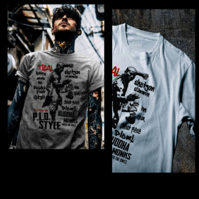 Hip Hop t-shirt Street Hustle NYC Tical 90s New York rap legend white tee