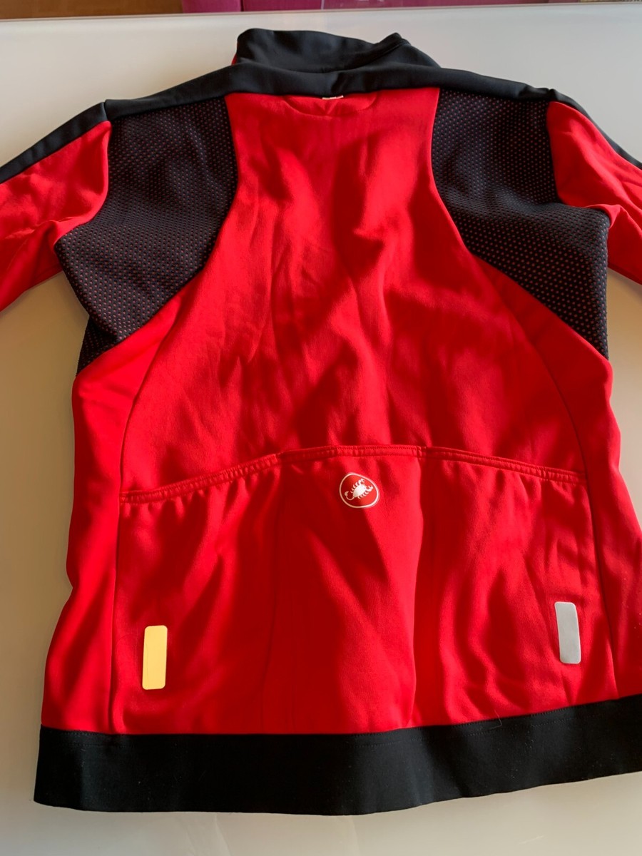 Castelli Mortirolo 3 Winter Jacket Women Wind Stopper Red