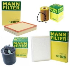 Mann Oil Air Paper Cabin Fuel Filter 5 Pin Kit for Benz Sprinter 2500 3500 3.0L