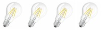 4X Osram Led Superstar Classic A 40 Dimmbar E27 5W = 40W Eek:F (Spektrum A-G)