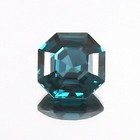 AAA Naturel Brésilien Bleu Vert Tourmaline Asscher Coupe Ample Gemme 9x9 MM