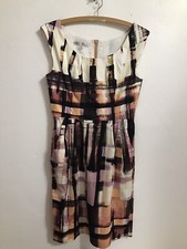 Maggy London Women's Dress Abstract Print Multicolored size 8