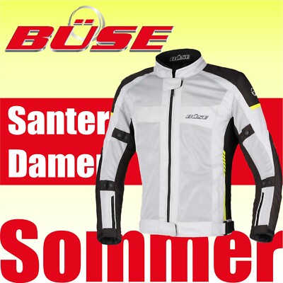20% Büse Sommerjacke Santerno Motorradjacke hell Damen Mesh Jacke