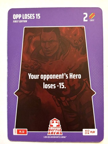 Bo Jackson Battle Arena - Alpha Edition - Play Card #32 - Opp Loses 15