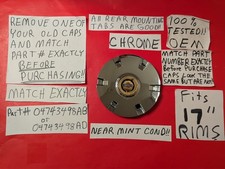 Pn 04743498ab 2004-2008 Chrysler Pacifica Center Cap For Chrome 6 Spoke Rim Oem