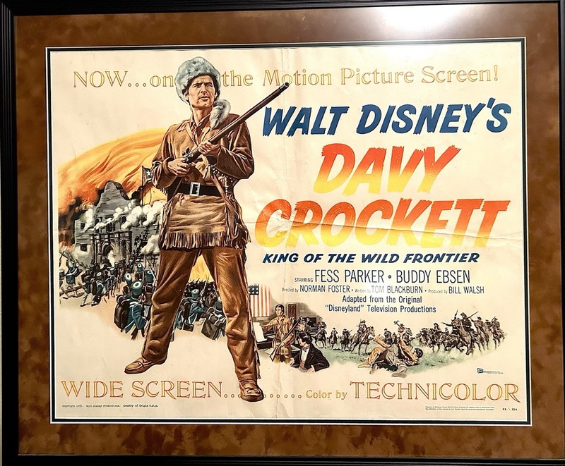 Walt Disney’s Davy Crockett Original Movie Poster