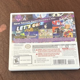 Nintendo Pok&eacute;mon Ultra Moon (3DS) Case, Cartridge & Manual NTSC-U/C E 2017