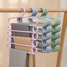 Clothes Hangers Trousers Pants Hangers Towel Scarfs Racks Pants Holders 5 Lay A3
