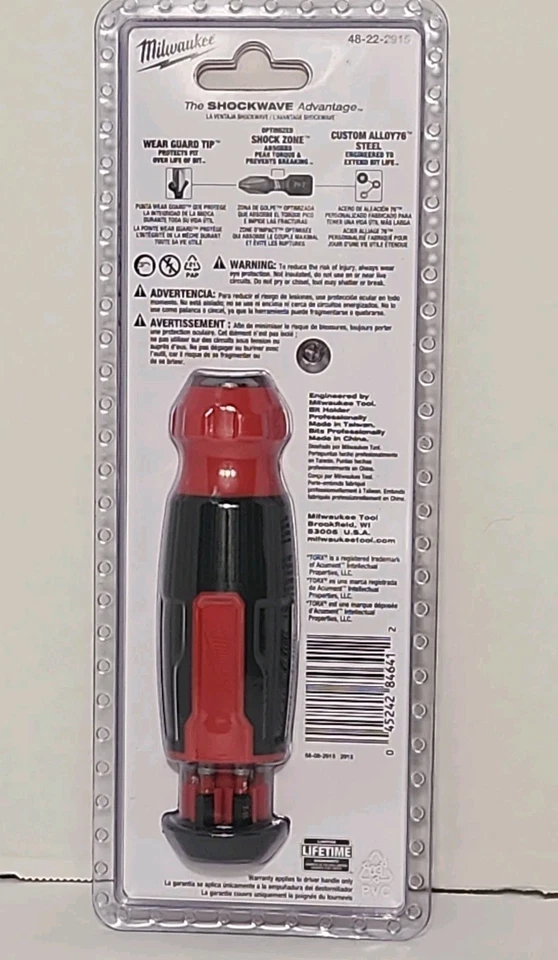 Milwaukee 48-22-2915 14-in-1 Multi-Bit Screwdriver W/ SHOCKWAVE Impact Duty Bits - Image 2 of 2