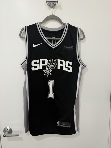 Victor Wembanyama BrandNew Black Stitched Jersey Adult 2XL