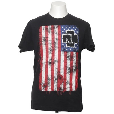 Rammstein, T-shirt, Größe: M, Schwarz/Rot/Weiß/Blau, Baumwolle, Print #aCW