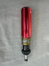 Mountz Micro-Torque Screwdriver 10-50 lbf.in Adjustable Torque Tool Red USA