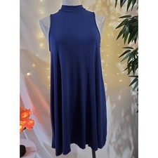Silence + Noise Women's S Urban Outfitters Sleeveless Blue Pullover Swing Dress